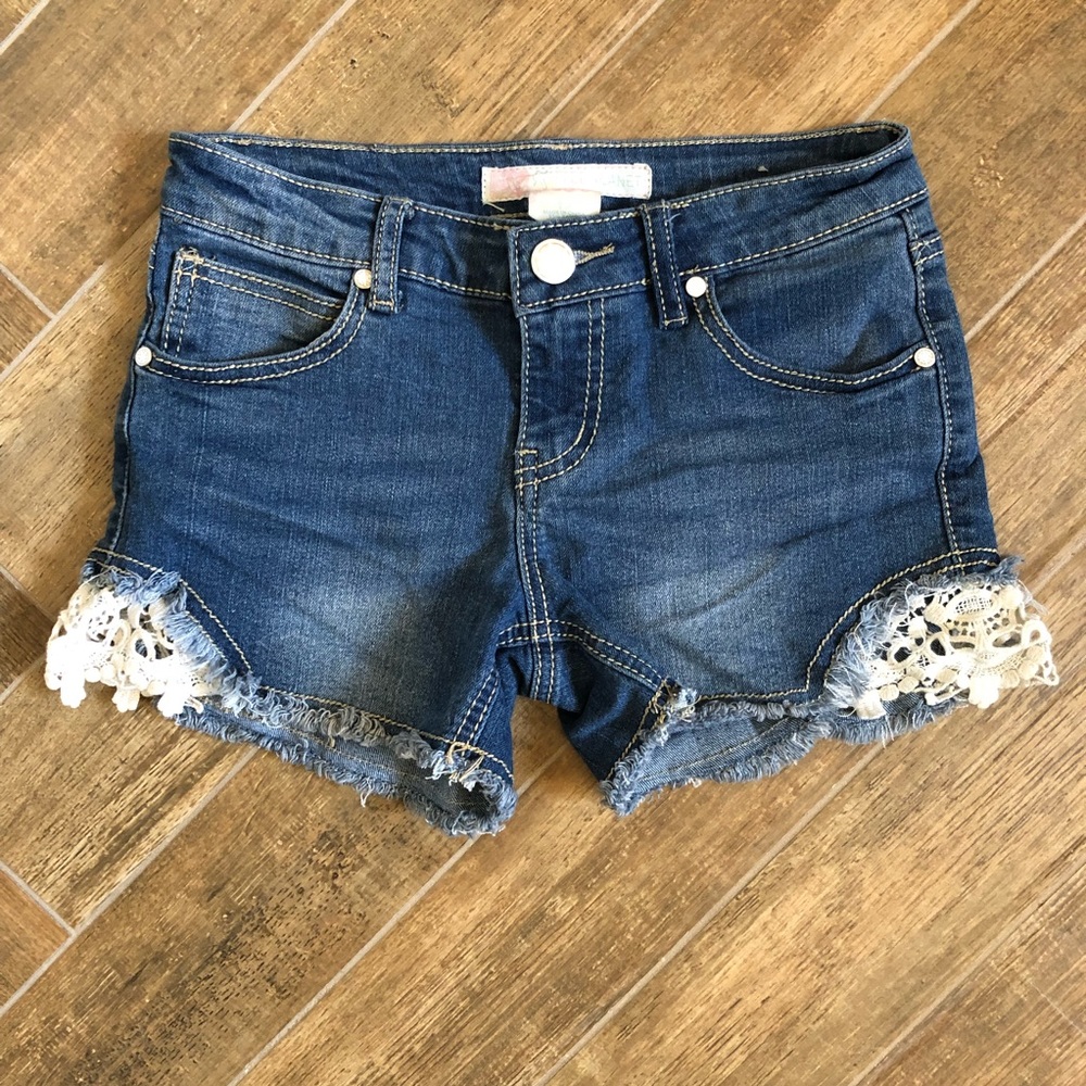 Girls denim cut-off shorts- Free Planet- size 12